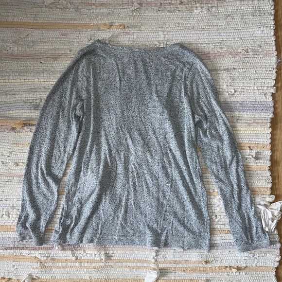 LOFT Sleep Heather Gray Long Sleeve / Pants Pajama Set Size Small - Picture 8 of 8